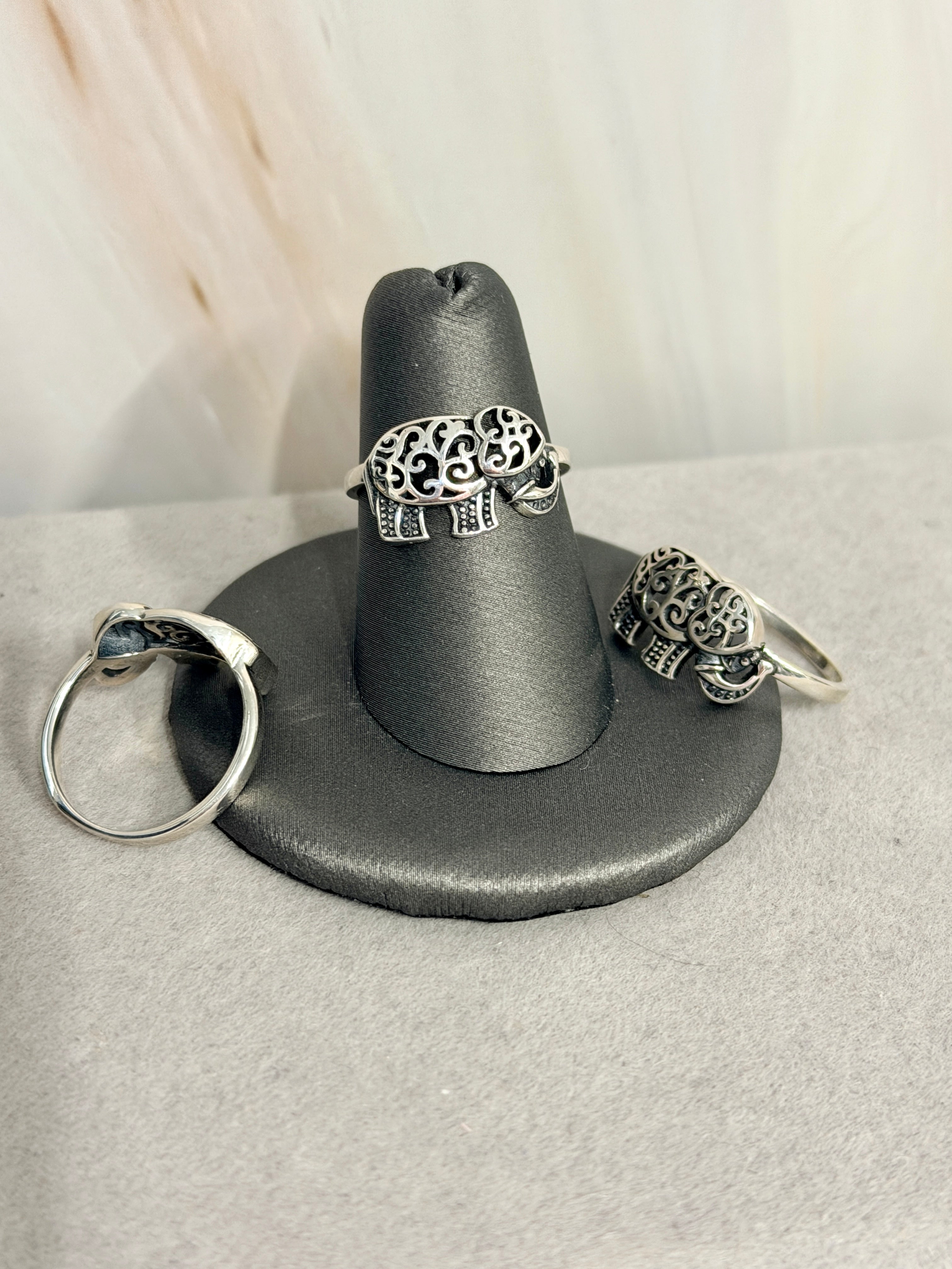 Silver 925 Elephant ring | Lucky charm silver ring | Anillo de plata 925 Elefante