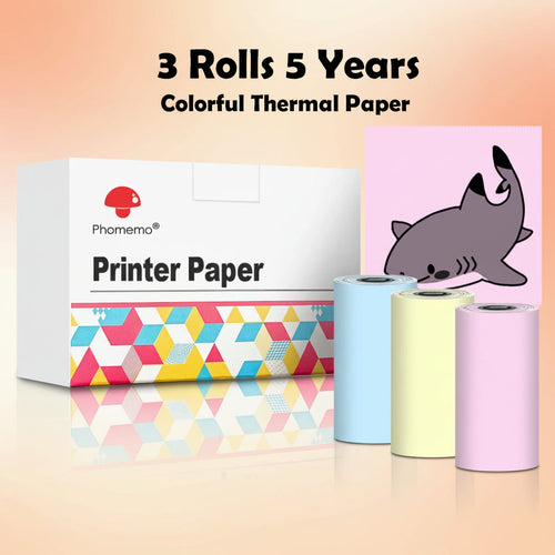 -Portable Mini Thermal Printer, T02 Pocket Label Printer, DIY Self-Adhesive Sticker Label Machine, Various Paper