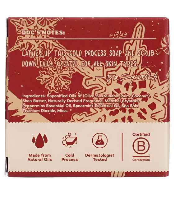 Dr. Squatch Frosty Peppermint Bar Soap